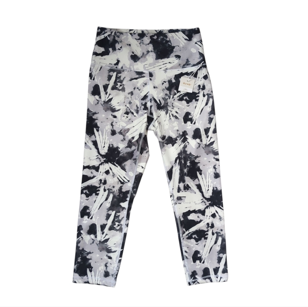 NWT Balance Collection High-Rise Tie Dye Burst Dry-Wik Capri Leggings MEDIUM